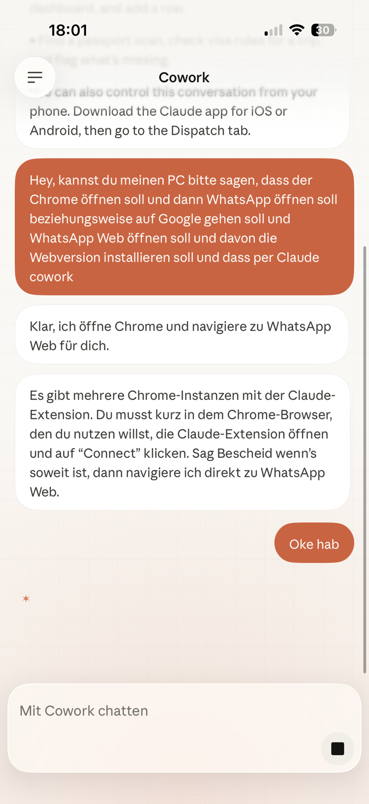 Chrome Extension erfordert manuellen Connect