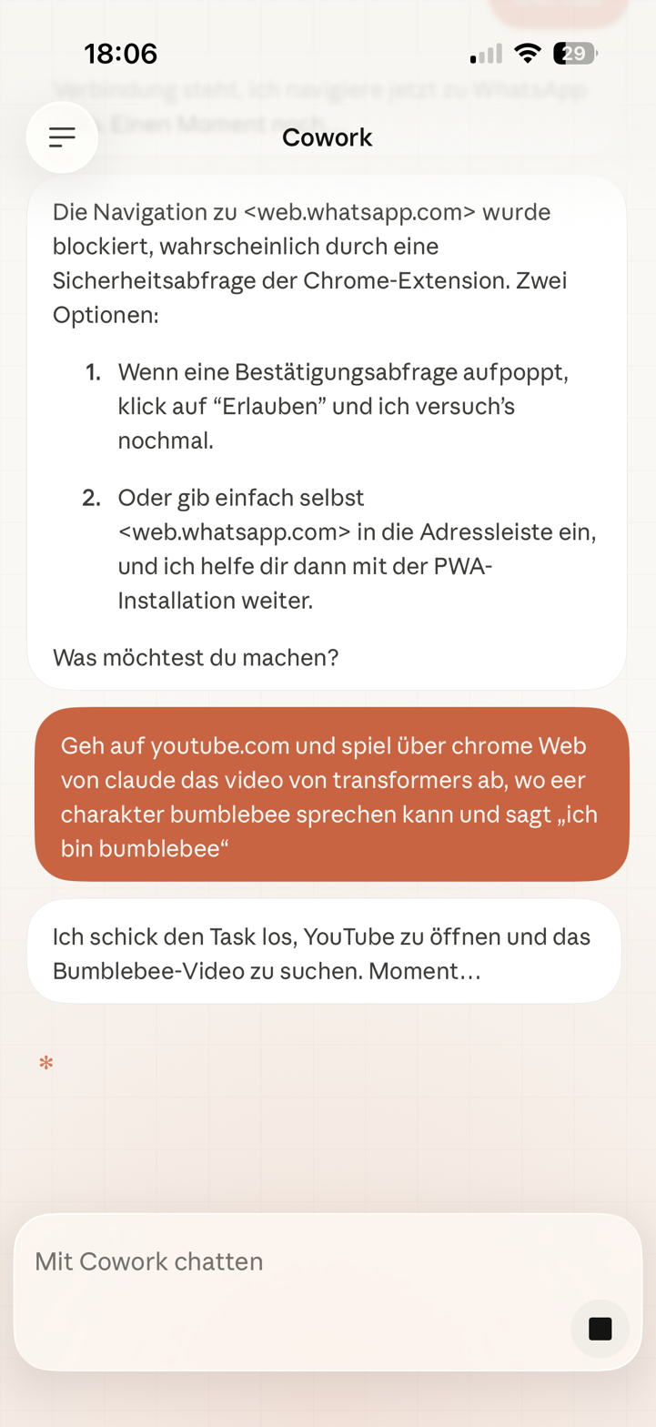 YouTube Bumblebee Prompt per Diktierfunktion